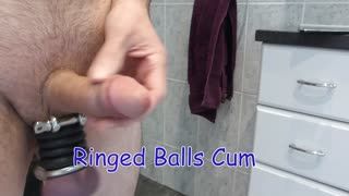 BDSM - Ringed Balls Cum