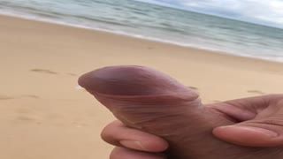 Ejaculation - beach cum shot