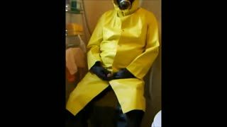 Fetish - ***** in yellow rubber.