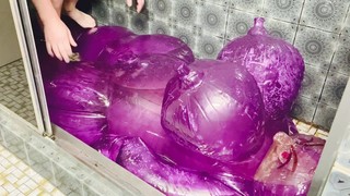 Male Masturbation - Short: Fucking purple inflatable HongYi water do...