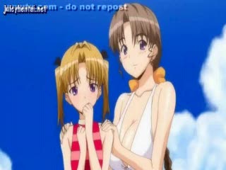Hentai - Horny anime lesbians masturbating with dildos