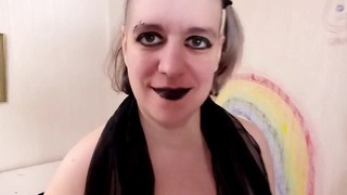 BBW/Grasse - Goth girlfriend gets fucked on Halloween