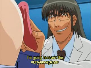 - Hentai nurse gets masturbated with a toy