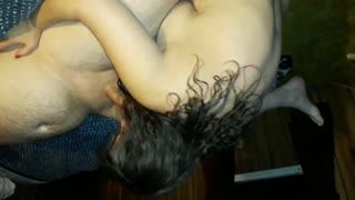  - 30 second hangtime deepthroat with tonguing of b...