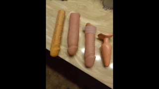  - Pammy makes hubby try out her big dildo