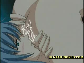 Hentai - Girl gets naked to show off her big tits