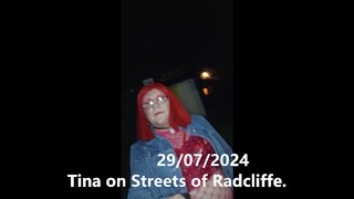 Transvestit - TINA ON THE STREETS OF RADCLIFFE -3