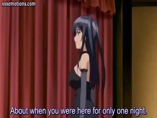 Dessin anim - Anime brunette sucks a cock and gets drilled