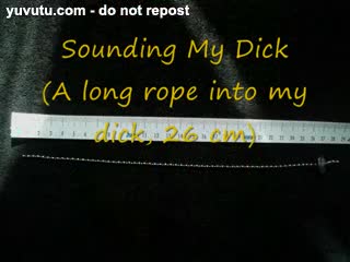 Männliche Masturb. - Sounding My Dick