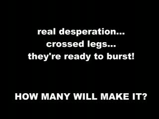 BDSM - Female desperation & peeing pants