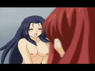  - Daiakuji anime girl loves stroking her black coc...
