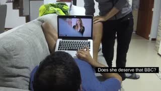 Pompino - while watching porn
