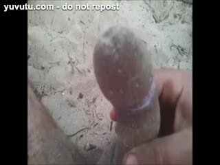 Ejaculation - GREAT CUM ON THE BEACH